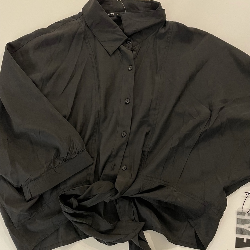 Black tie shirt